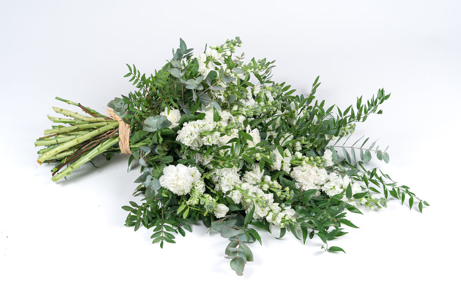 Bouquet de deuil blanc - Printemps